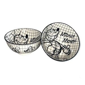 Disney Mickey Mouse Open Arms Sketchbook Tidbit Bowls 90 Years of Magic Set of 2